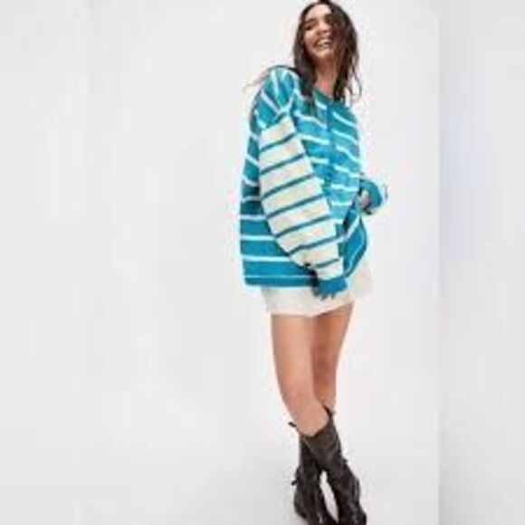 Free People Striped Cardigan - Picture 2 of 8